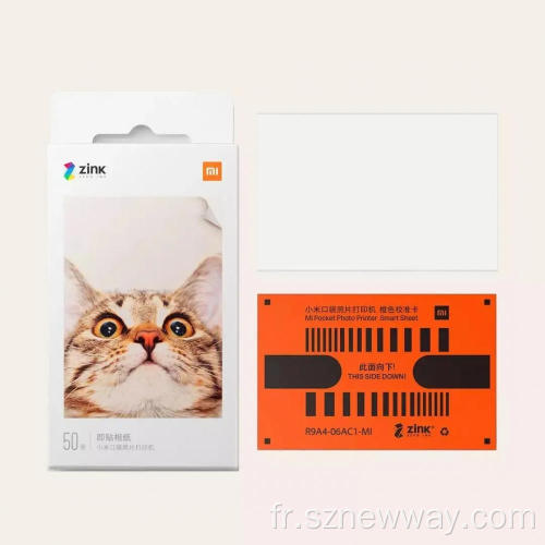 Papier d&#39;imprimante photo Xiaomi 20/50 feuilles 3 pouces